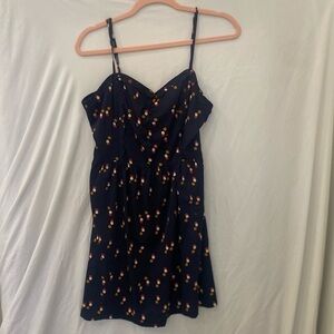 Urban Outfitters Cooperative navy blue dot slip Dress sz large